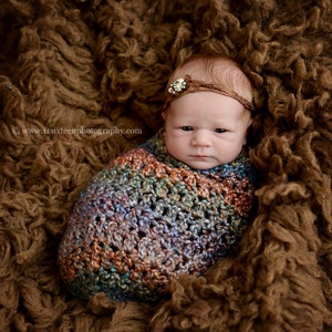Watercolors Baby Cocoon Newborn Photography Prop