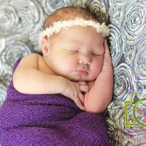 Royal Purple Stretch Knit Wrap Newborn Photography Prop