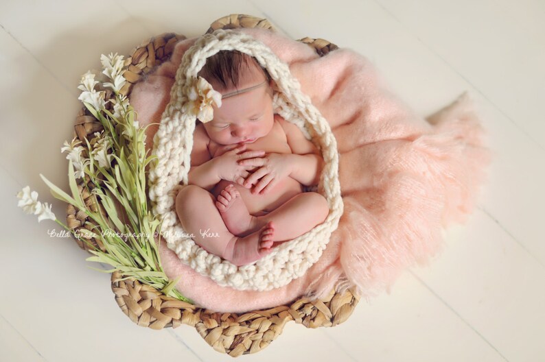 Cream Chunky Baby Bowl Newborn Egg Photography Prop Etsy
