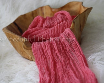 Pink Cheesecloth Baby Wrap Cheese Cloth Newborn Photography