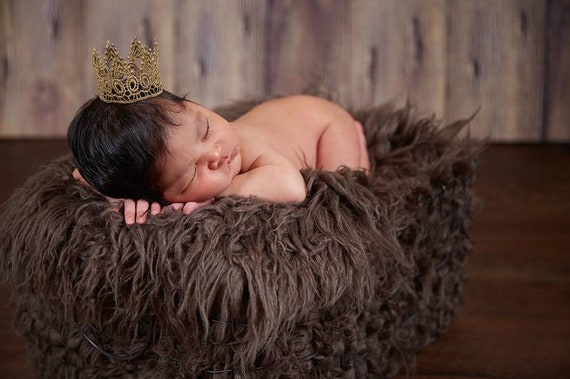Faux fur blanket newborn photography sale