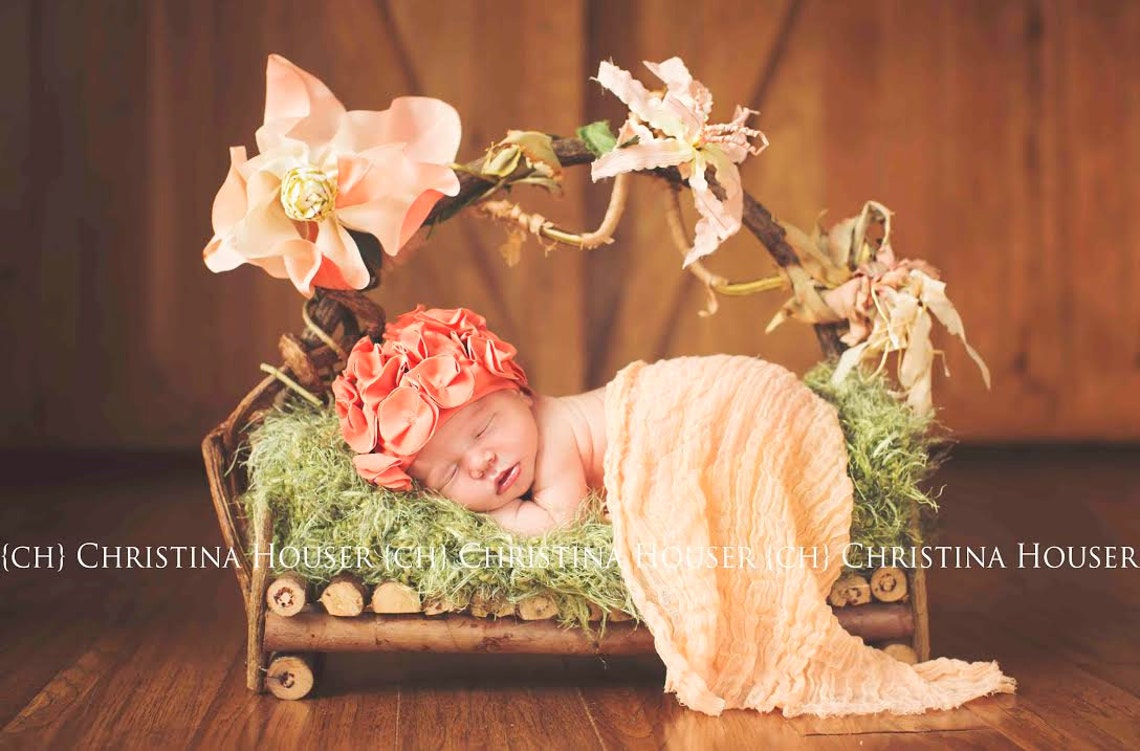 Peach Cheesecloth Baby Wrap Cheese Cloth Newborn Photography Etsy