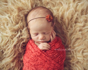 Stretch Lace Wrap Coral Newborn Photography Prop Baby Swaddle Infant
