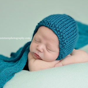 Petrol Stretch Strick Wrap Neugeborene Baby Fotografie Requisite