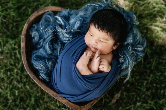Newborn Fur Layer Blanket Baby Wrap Set Newborn Photo Props Fluff Basket  Filler