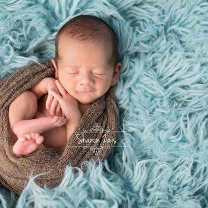 Schoko Braun Stretch Strick Wrap Neugeborenen Fotografie Layer