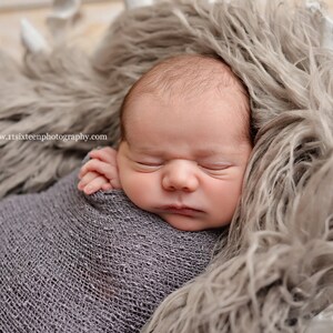 Faux Flokati Fur YOU CHOOSE the Color, Fur Blanket, Photography Prop, Faux Fur Layer, Newborn Fur, Newborn Baby Photography image 3