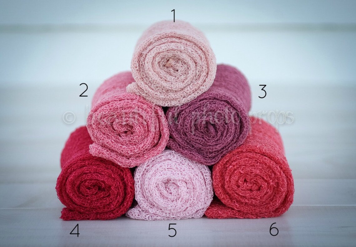 Stretch Knit Wraps in Pink Tones Etsy
