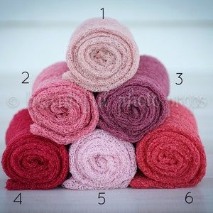 Stretch Strick Wraps in Rosa Tönen