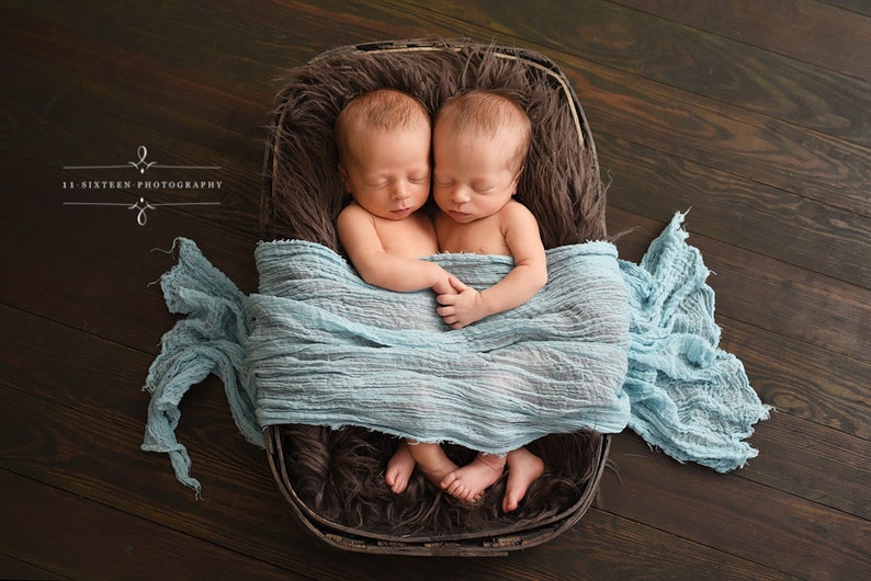 Light Blue Cheesecloth Newborn Baby Wrap Cheese Cloth Swaddle Etsy