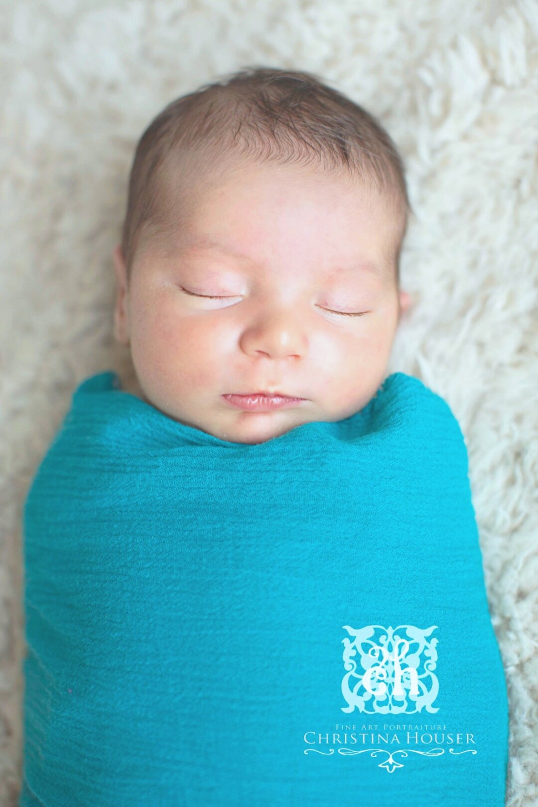 Gauze Baby Wrap Newborn Photography Prop Aqua Blue Etsy