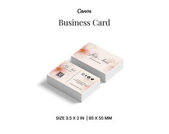Friseur-Salon-Visitenkarte | Kosmetikstudio, Nageltechniker, Heilmasseur | Digitaler Download
