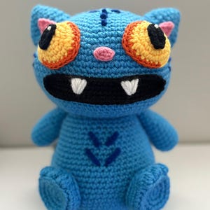 Derpy Tiger Amigurumi Häkelanleitung | KPOP Dämonenjäger inspiriert | Anime Tier Plüschtier Geschenk DIY Dekor PDF