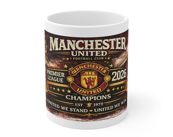 Kubek inspirowany Manchesterem United, kubek kibica piłki nożnej, prezent Old Trafford