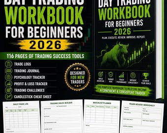 Cuaderno de ejercicios de trading intradía para principiantes 2026 (116 páginas, PDF)