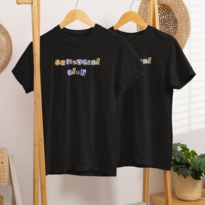Antisocial Club T-shirt | Trendy Graphic Tee for Casual Wear, Gift for Introverts, Streetwear, Unique Style