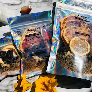 Sacred Heart Botanical Potpourri Love Chakra Healing Natural Home Fragrance Organic Stovetop Simmer Pot Aromatherapy Gift Witchy Magical