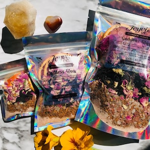 Goddess Glow Botanical Potpourri Hibiscus Rose Orange Organic Feminine Floral Stovetop Simmer Pot Incense Gift Soft Girl Valentines Romantic