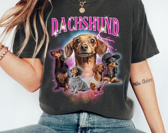 90s Dog Shirt, Dachshund Shirt, Bootleg Rap Tee, Dog Face Shirt, Dog Picture Shirt, Dacshund Shirt, Dog Rap Shirt, Dog Bootleg Shirt