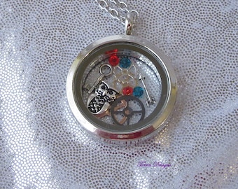 Majora's Mask Pendant Necklace Floating Story Locket Legend of Zelda Handmade One of a Kind OOAK Custom by TorresDesigns - Ready To Ship