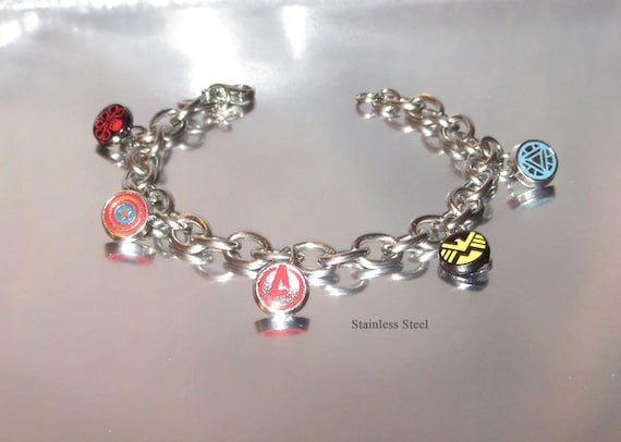 Avengers charms bracelet by ChaosNDisaster on DeviantArt