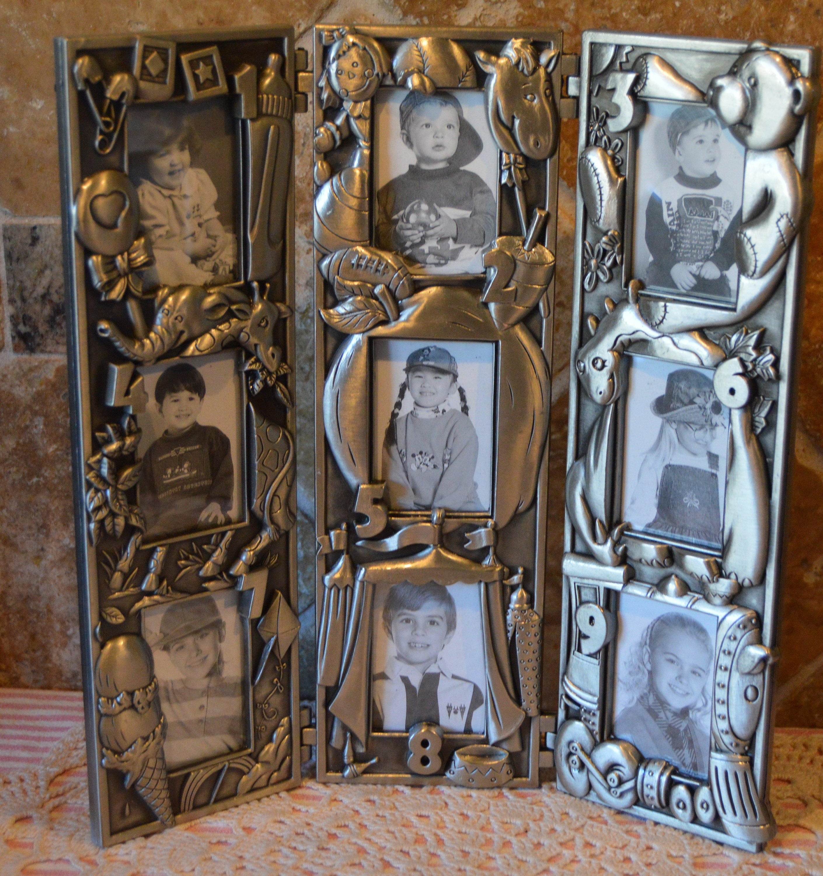 Craig Frames Stratton, 4x10 Picture Frame, Aged Pewter