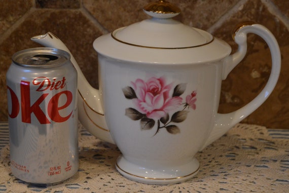 Vintage Noritake Kutani Pink Rose Tea Pot/coffee Pot~gold Trim~has