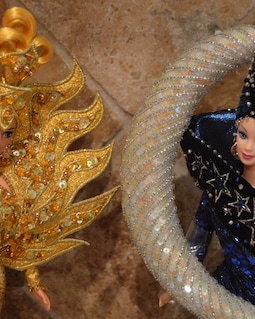 Goddess of the Sun Barbie and Moon Goddess Barbie~wearing Bob