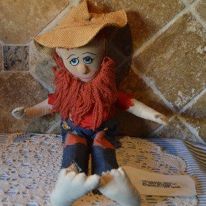 Handmade Hillbilly Rag Doll~Paw Doll~Made By Aunt Gladys In Eugene, Oregon~So Sweet~From 1960 McCall&#39;s Pattern 7560