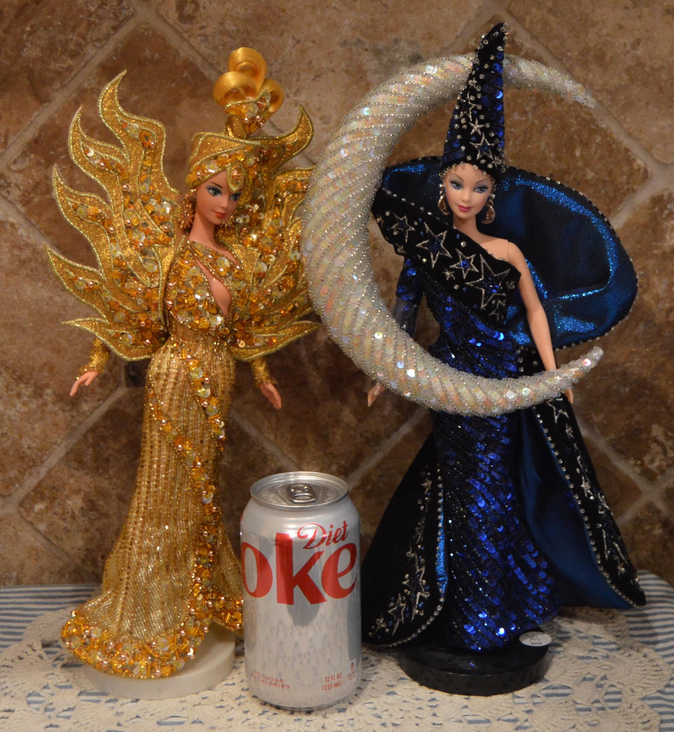 Goddess of the Sun Barbie and Moon Goddess Barbie~wearing Bob