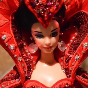 barbie with red heart dress New * Barbie Signature Celebration Doll * with Heart Dress & Sunglasses