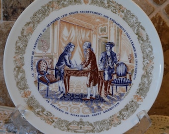 Beautiful De Limoges Premeire Edition Collector Plate~1973~No 354~8 1/4" Diameter