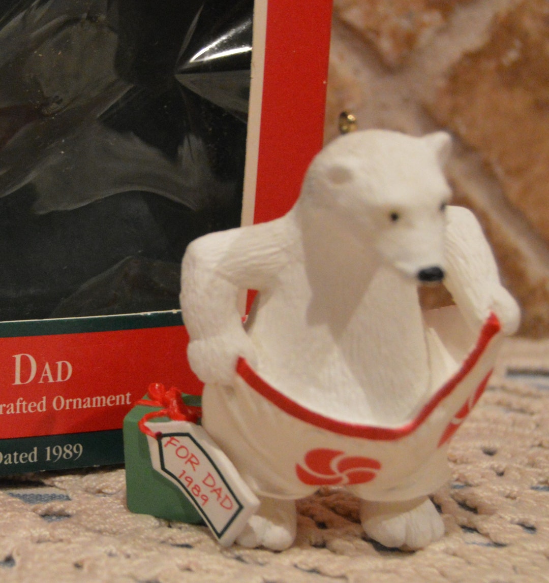 Fun Hallmark Ornament1989polar Bear for Dadornament is Etsy