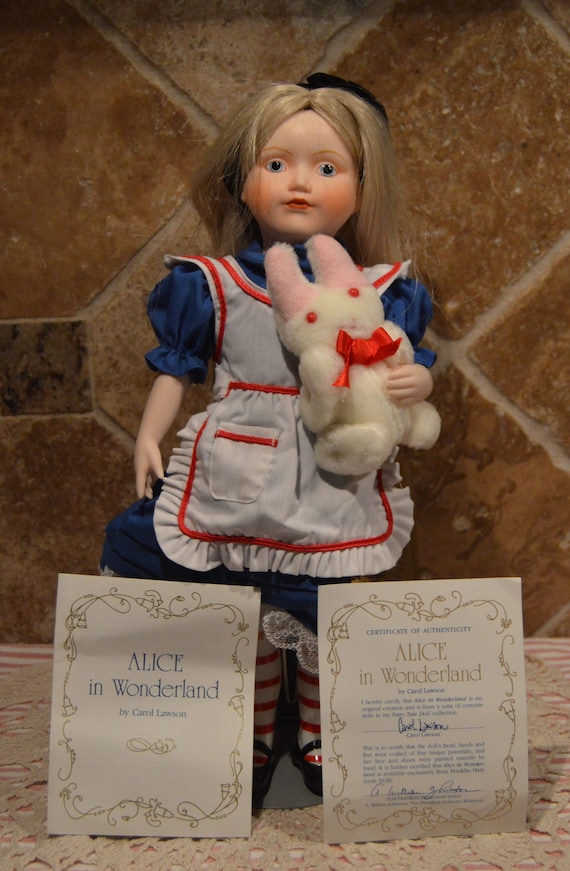 Franklin Heirloom Dolls~alice in Wonderland~13