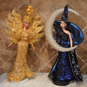 Goddess of the Sun Barbie and Moon Goddess Barbie~wearing Bob