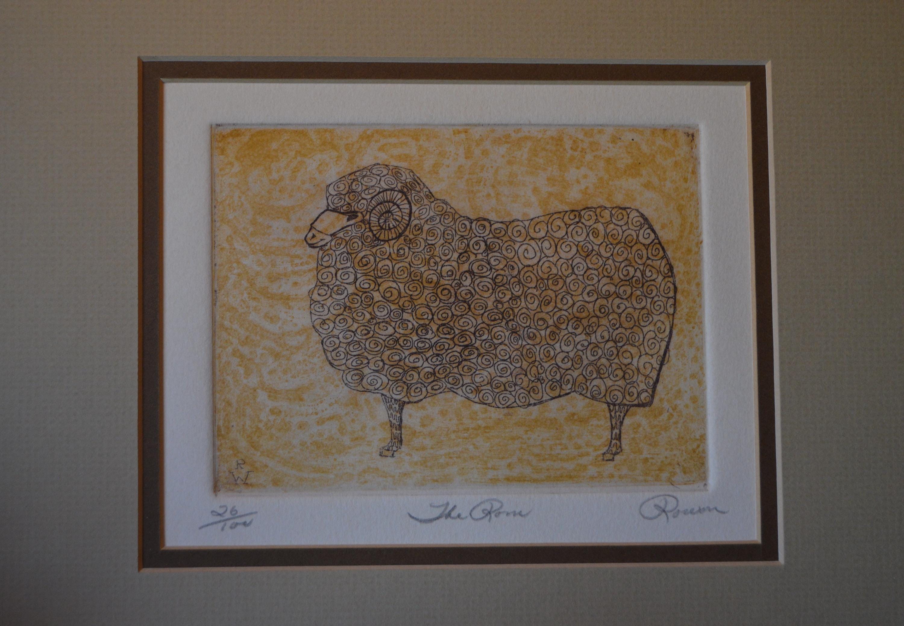Artist Signed and Numbered Color Etching Titled 