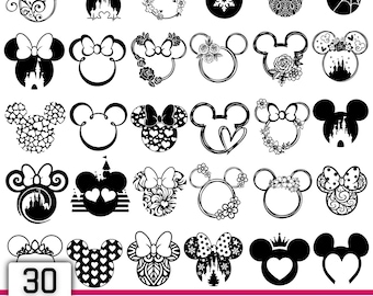 Mickey Mouse SVG Bundle, Custom Name, Birthday T-shirt, Disney SVG Bundle (Digital Download)
