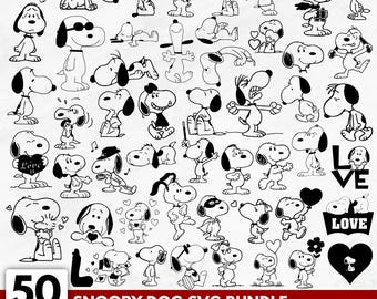 Snoopy SVG Mega Bundle | Peanuts Cartoon Designs (Digitaler Download)