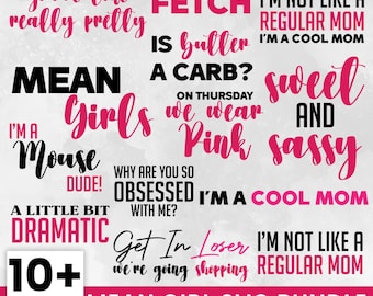 ミーン・ガールズ グラフィックバンドル：生意気な名言集＆バーンブック（SVG、PNG）、ガールズ・トリップ・デザインズ
