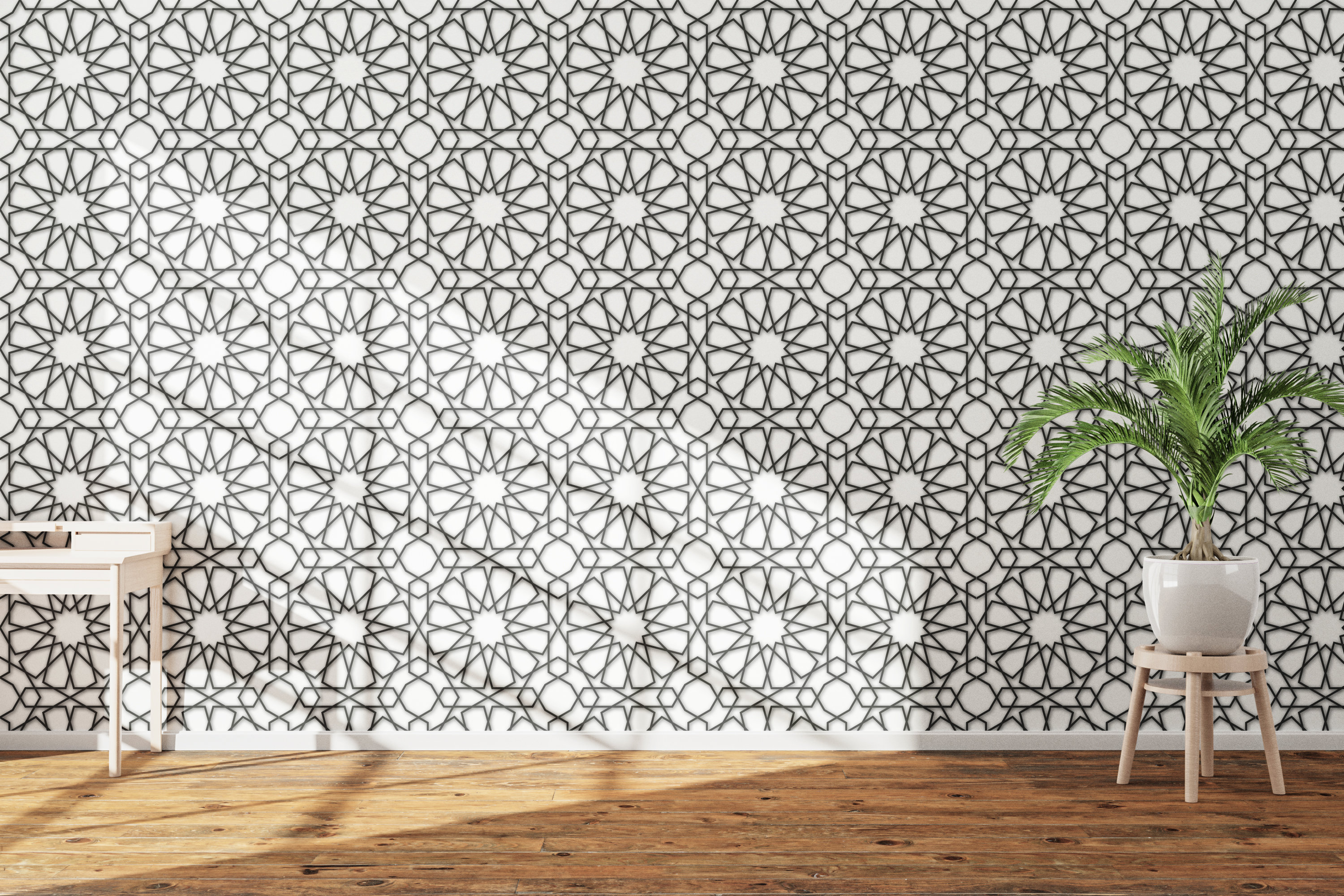 Moroccan Wall Panel - Seamless Wall Panels - Arabic Geometry Art
