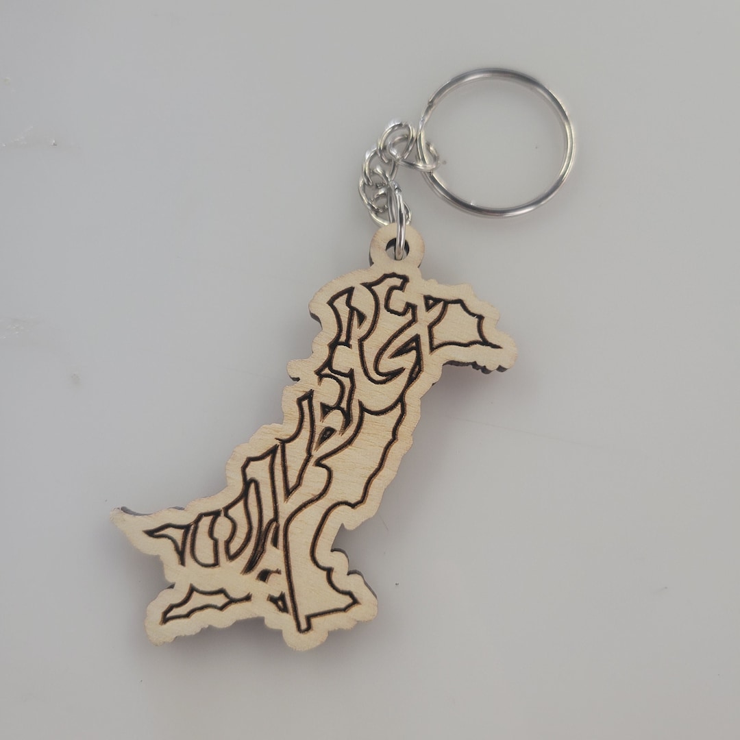 Keychain Pakistan Map Keychain Party Favors Party Gifts Etsy