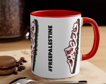 Palestine Coffee Mug - 11 oz Coffee mug - Free Palestine Mug - Palestine Art