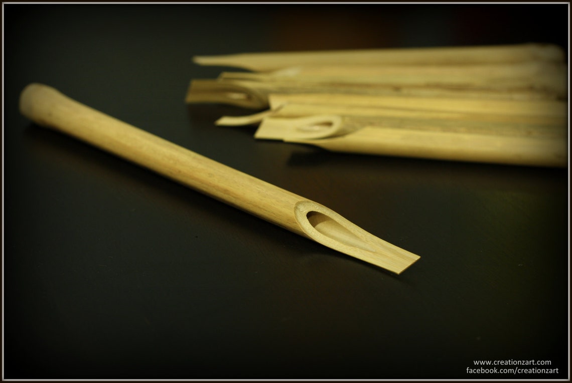 Set of 5 Bamboo Calligraphy Pen Most Basic yet Very Etsy Australia