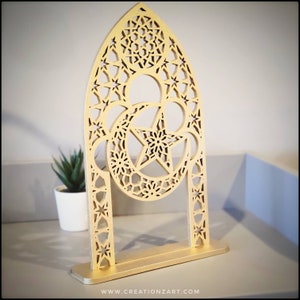 Moroccan art - Arabic Geometric art - Ramadan decorations - Ramadan Mubarak - Ramadan Gifts and table top displays