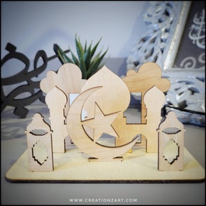 Kids craft activity - DIY Mosque play set - Eid gift - DIY crescent kit