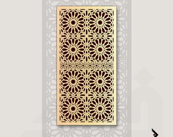 Moroccan pattern wall art - Style RC-0007 - Arabesque wall art - Islamic Geometrical wall art