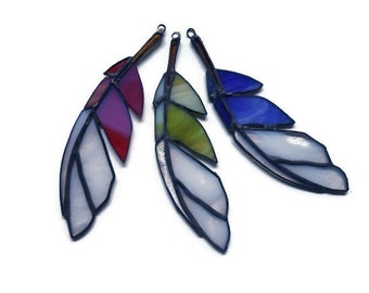 Stained Glass Feathers (set of 3)