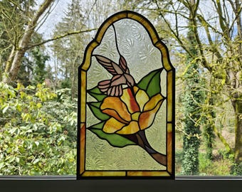 Stained Glass Hummingbird