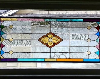 Stained Glass Classical Panel with a Twist of Joy