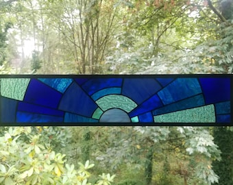 Stained Glass Blue Horizon